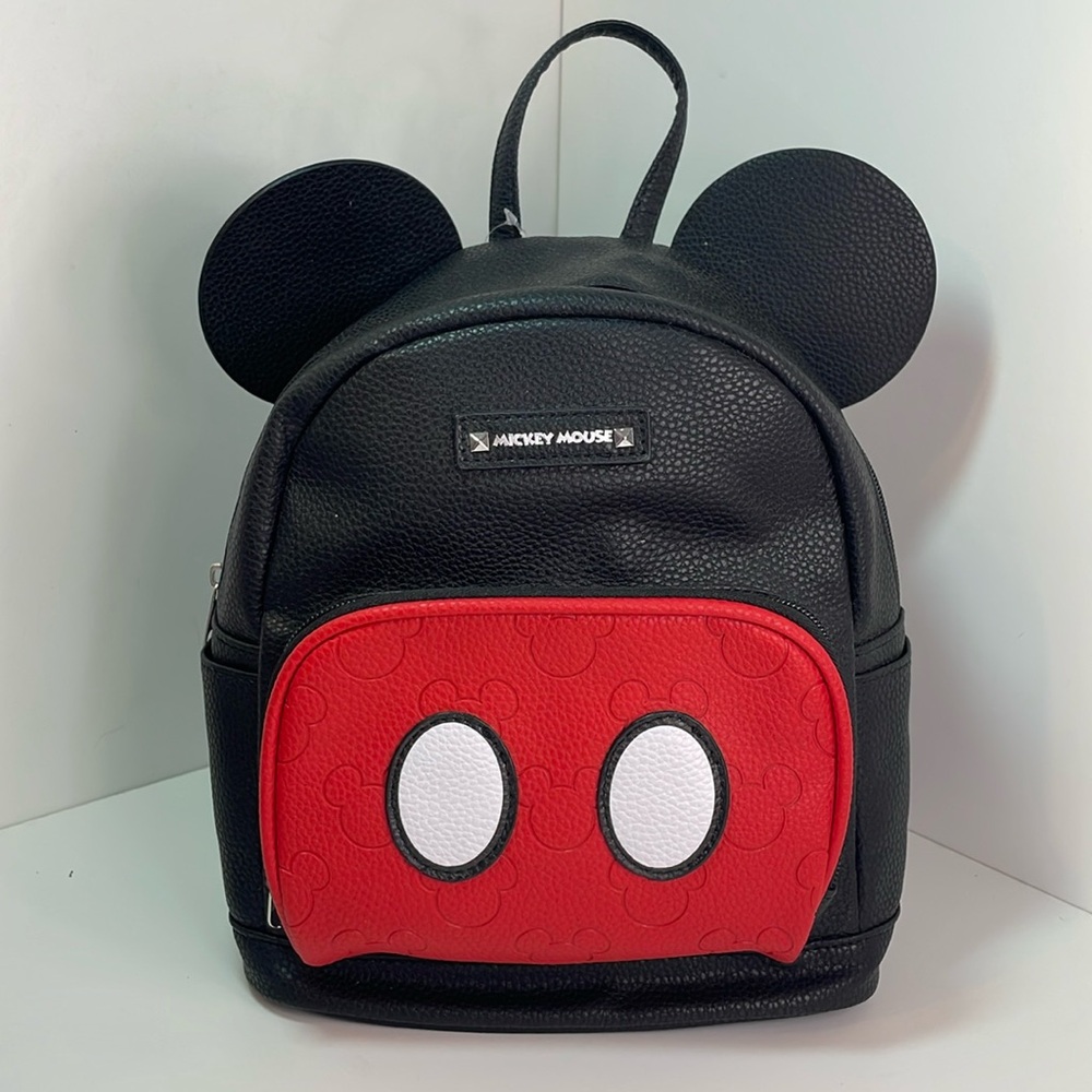 New Disney Embossed Mickey Icons and Mouse Ears Mini Backpack Purse Ltd Ed - Picture 3 of 12